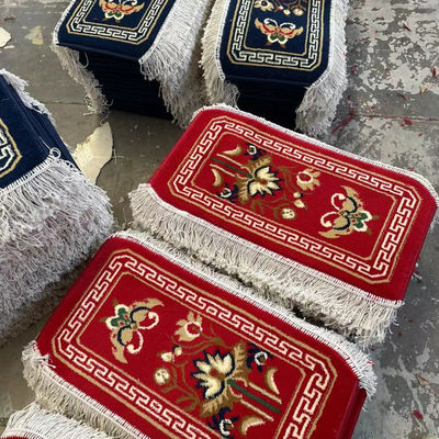 80% lana 20% de nylon máquina alfombra tejida para la oración de la mezquita patrones personalizados 4 * 25 rollo