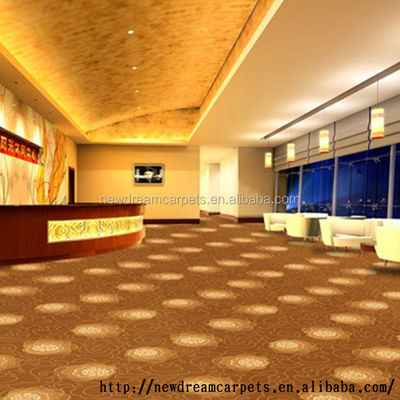 Venta de Guangdong ND1231 Altas filas Axminster Alfombra de pared a pared con patrón de pila cortada