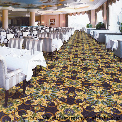 Venta de Guangdong ND1231 Altas filas Axminster Alfombra de pared a pared con patrón de pila cortada