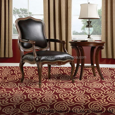Venta de Guangdong ND1231 Altas filas Axminster Alfombra de pared a pared con patrón de pila cortada
