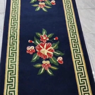 Jute Backing Patrones personalizados Alfombra de oración de mezquita 4 * 25 rollo para decoración de restaurantes