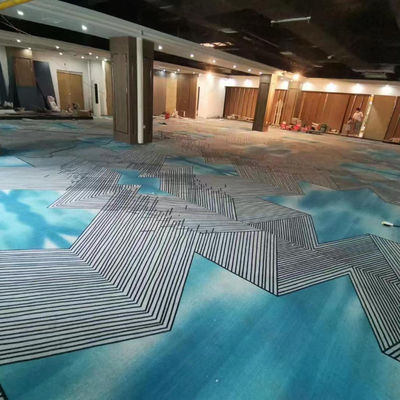 Hotel Pared a pared máquina de suelo comercial hecho alfombra a prueba de fuego para la decoración