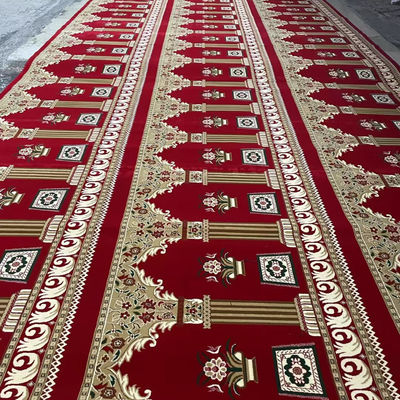 Patrones personalizados 4 * 25 alfombra de oración de rollo de la mezquita para la mezquita musulmana 4m 13,12 pies de ancho