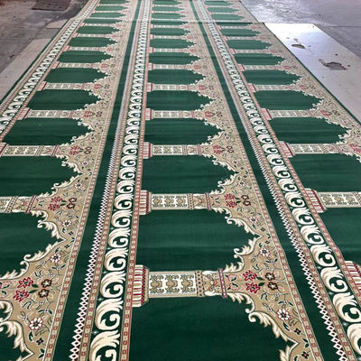 Patrones personalizados 4 * 25 alfombra de oración de rollo de la mezquita para la mezquita musulmana 4m 13,12 pies de ancho