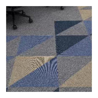 Alfombra modular de oficina de 50x50 con azulejos de revestimiento de suelo de nylon rectangulares extraíbles