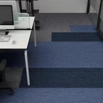 Alfombra modular de oficina de 50x50 con azulejos de revestimiento de suelo de nylon rectangulares extraíbles