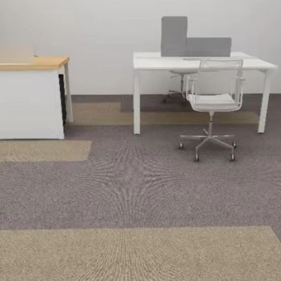 Alfombra modular de oficina de 50x50 con azulejos de revestimiento de suelo de nylon rectangulares extraíbles