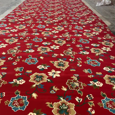 Alfombra de oración de la mezquita musulmana de 4*25 Roll Axminster para restaurante patrones personalizados