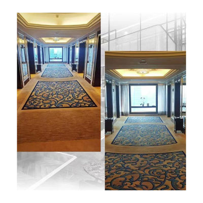 Rectángulo WILTON 4m de nylon a prueba de fuego de pared a pared alfombra para edificios comerciales