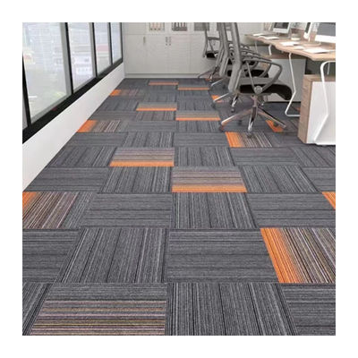 Alfombra de oficina modular de lujo azulejos de alfombra extraíbles 50x50 con pila de bucle plano