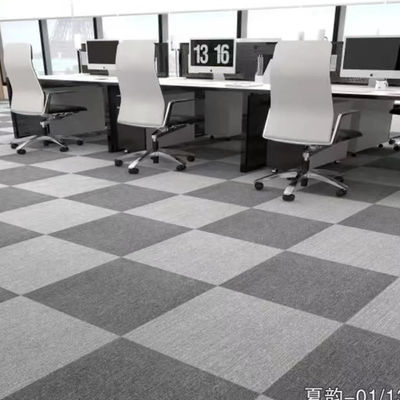 Alfombra de oficina modular de lujo azulejos de alfombra extraíbles 50x50 con pila de bucle plano