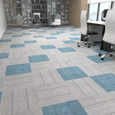 Alfombra de oficina modular de lujo azulejos de alfombra extraíbles 50x50 con pila de bucle plano