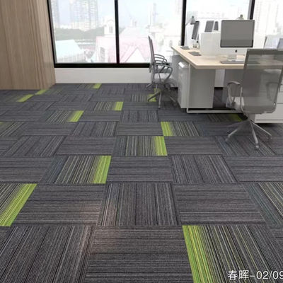 Alfombra de oficina modular de lujo azulejos de alfombra extraíbles 50x50 con pila de bucle plano