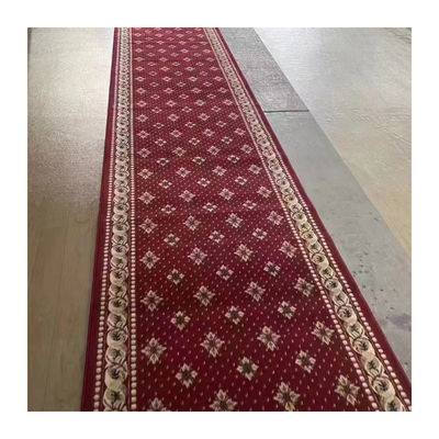 Alfombras personalizadas Axminster Cut Pile Alfombra de oración de mezquita Rectángulo 4 * 25 Rollo para mezquita
