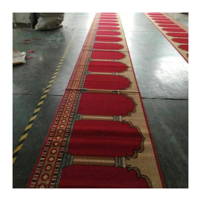 Alfombra de oración de mezquita lavable tejida por máquina de 4 * 25 rollos para patrones personalizados