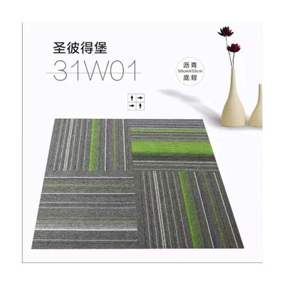 Peso total 700-750g lujo 100% Pp alfombras para el hogar 50x50cm cuadrados