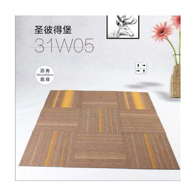 Peso total 700-750g lujo 100% Pp alfombras para el hogar 50x50cm cuadrados