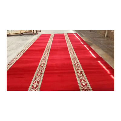 Muchos colores MACHINE hecha alfombra de la mezquita con suave de pared a pared de cubierta y patrón de rompecabezas