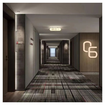Hoteles de cinco estrellas pisos comerciales WILTON Alfombra a prueba de fuego con respaldo de acción