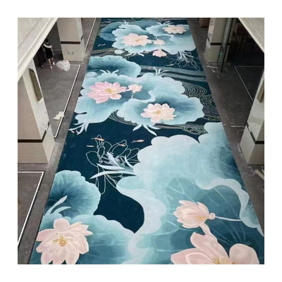 Alfombra a prueba de fuego para pisos comerciales de forma rectangular y alfombra de nylon de pared a pared