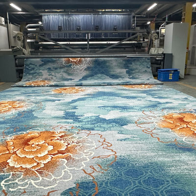 Patrón geométrico reversible 80% Lana 20% Nilo Broadloom máquina hecha alfombra de Axminster