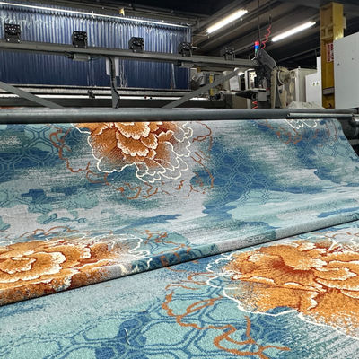 Patrón geométrico reversible 80% Lana 20% Nilo Broadloom máquina hecha alfombra de Axminster