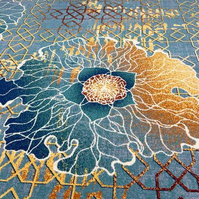 Tamaño personalizado Lana Alfombra de hotel Axminster para pasillo de banquete en 5 estrellas