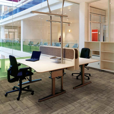 50x50 Tejas de alfombra modulares de oficina extraíbles 3 kg/m2 Rectángulo para espacios profesionales