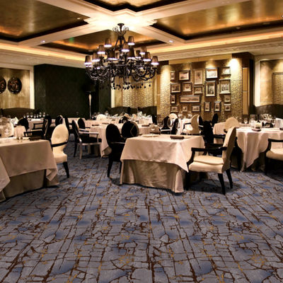 Rectángulo Alfombra Axminster Luxury Hotel piso Impresión de diseño personalizado Alfombra de habitación de hotel para 5 estrellas