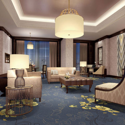 80% lana 20% nylon Alfombra para el vestíbulo del hotel y la decoración de las habitaciones