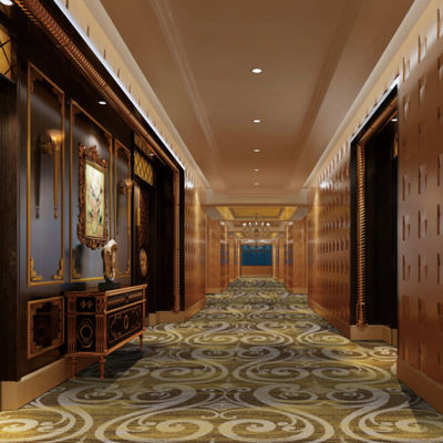 1200 g/m2 Peso de lana Casino Teppich de exposición de pared a pared para el interior del restaurante