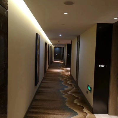 Top Grade Luxury Axminster Alfombra de piso Impresión de diseño personalizado Alfombra de pasillo de hotel
