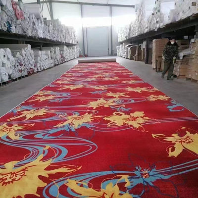 Diseño personalizado estilo de lujo Material de nylon / lana Alfombra de Axminster para pisos de hoteles