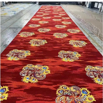 Diseño personalizado estilo de lujo Material de nylon / lana Alfombra de Axminster para pisos de hoteles