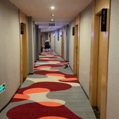5 estrellas Hotel pasillo de alta pila lujosa alfombra impresa de pared a pared