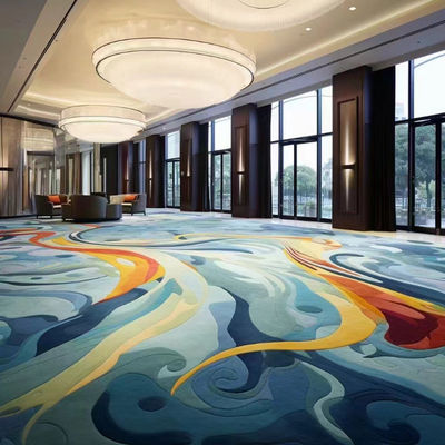 80% lana 20% de nylon resistente al fuego Axminster Cut Pile Hotel Casino Eventos Alfombra
