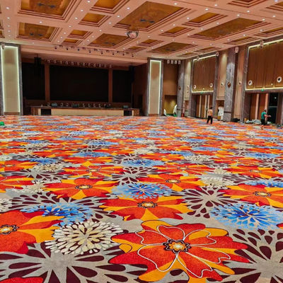 Corredor del vestíbulo del hotel Axminster Lana Alfombra de habitación del hotel 80% Lana a prueba de fuego No resbaladiza