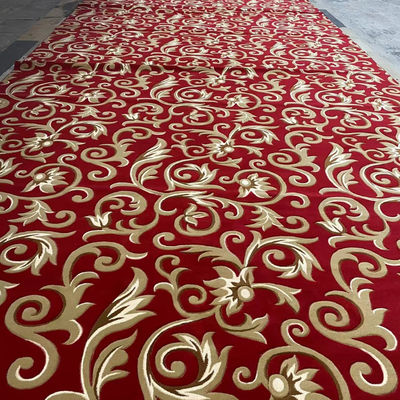 Yarn de alfombra suave para sala de oración estilo de mezquita comercial de pared a pared alfombra de rollo