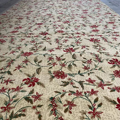 Yarn de alfombra suave para sala de oración estilo de mezquita comercial de pared a pared alfombra de rollo