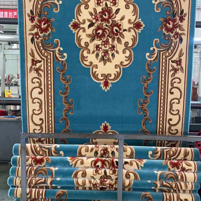 Yarn de alfombra suave para sala de oración estilo de mezquita comercial de pared a pared alfombra de rollo