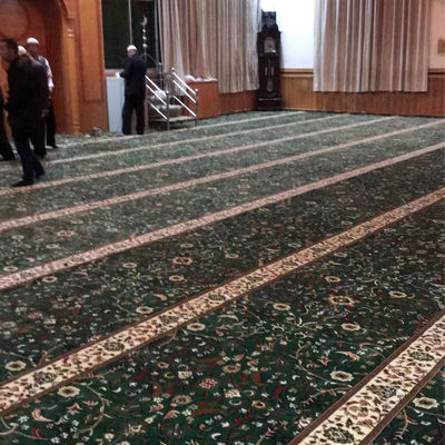 Sala de reuniones Diseño de la mezquita musulmana Alfombra de oración con patrón de rompecabezas y tamaño personalizado