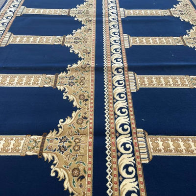 Sala de reuniones Diseño de la mezquita musulmana Alfombra de oración con patrón de rompecabezas y tamaño personalizado
