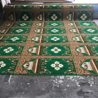 Diseñar alfombra de oración de la mezquita musulmana con color personalizado y patrón de rompecabezas