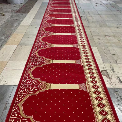 Diseño de pila media de alfombra de mezquita personalizada para espacio de oración musulmán moderno