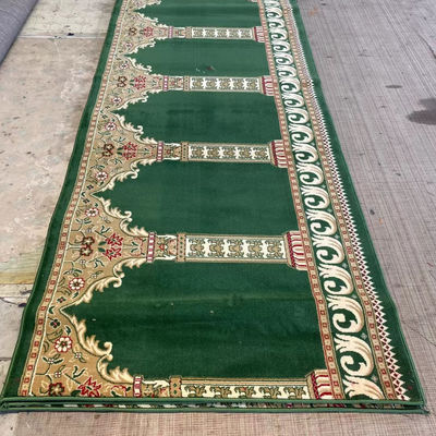 Diseño de pila media de alfombra de mezquita personalizada para espacio de oración musulmán moderno