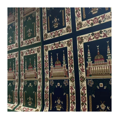Diseño de la mezquita musulmana rectangular personalizada alfombra de oración de la mezquita y alfombra de la mezquita de la sala de reuniones
