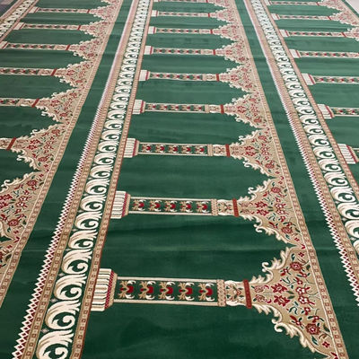 Diseño de la mezquita musulmana rectangular personalizada alfombra de oración de la mezquita y alfombra de la mezquita de la sala de reuniones