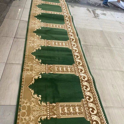 Diseño de la mezquita musulmana rectangular personalizada alfombra de oración de la mezquita y alfombra de la mezquita de la sala de reuniones