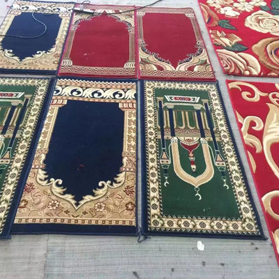 80% Lana y 20% Nylon Sala de reuniones Musulmana Mezquita Diseño Alfombra de oración de la mezquita