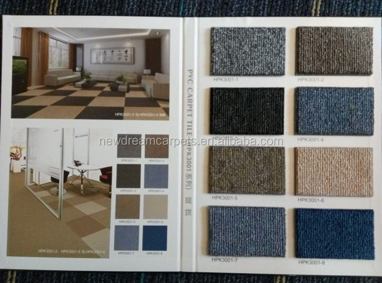 Alfombra de oficina de PP / Nylon 50x50 Alfombra modular de pila de bucle US 2.5-20 / metro cuadrado